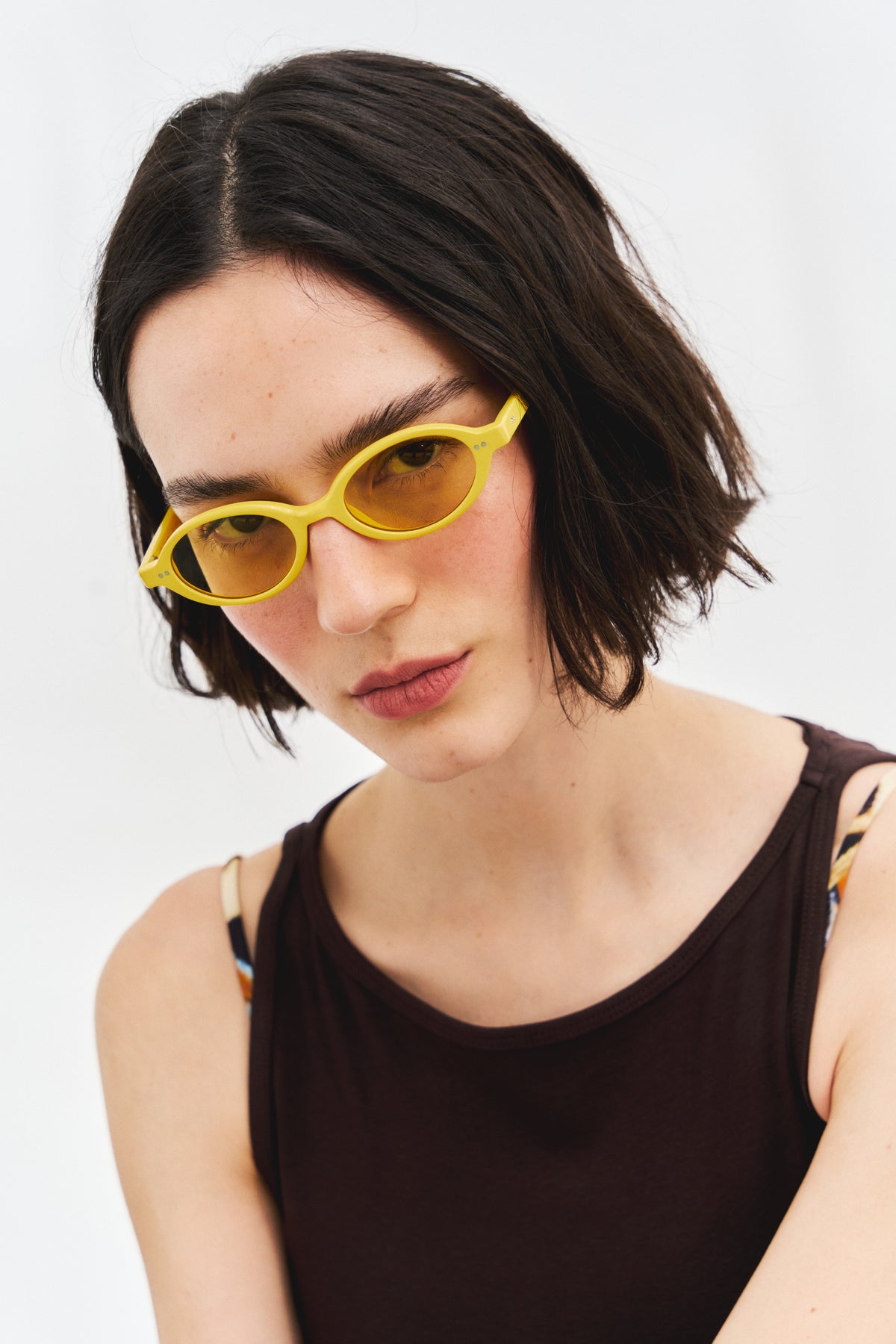 Gafas con lentes amarillas